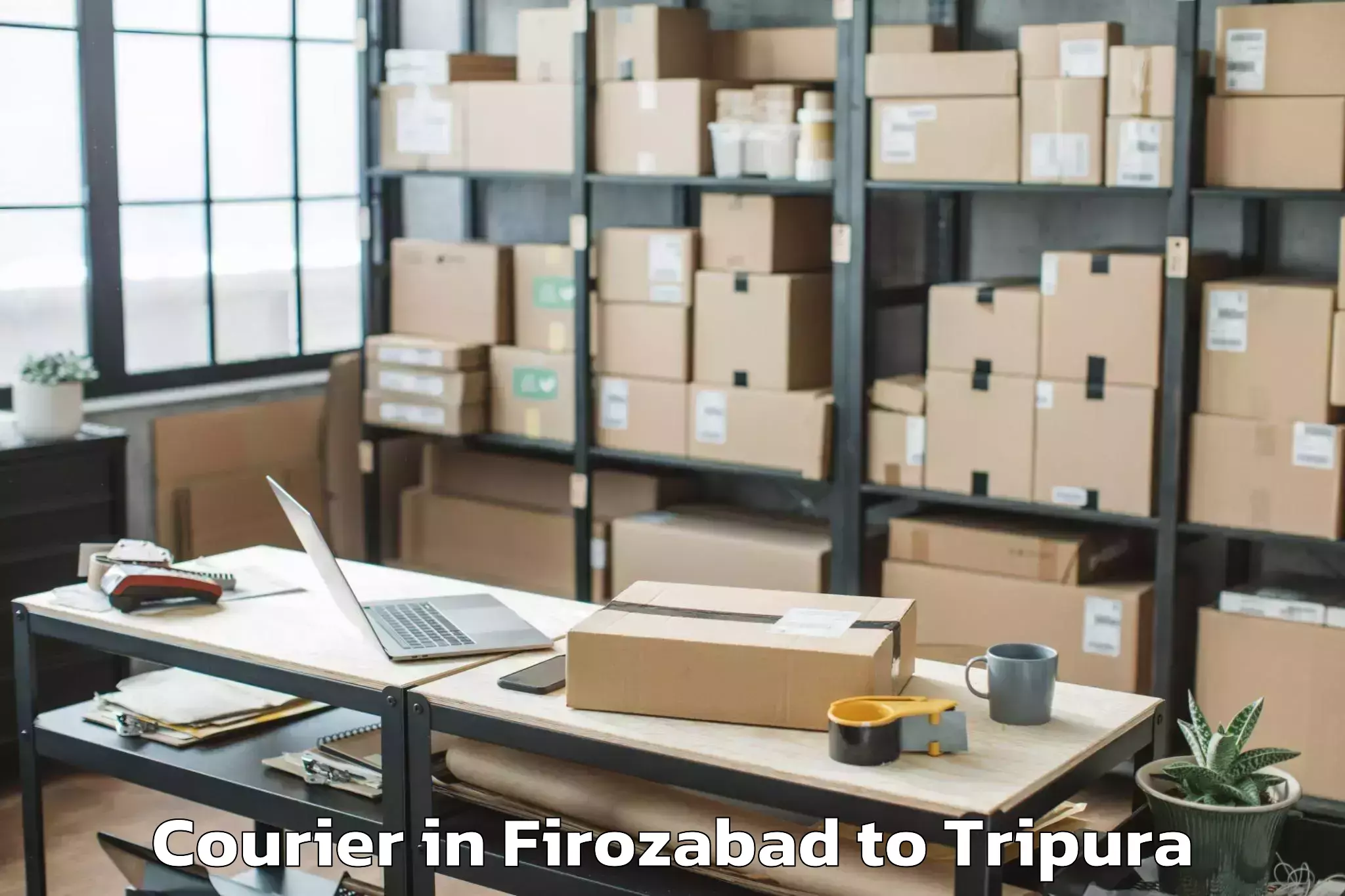 Book Firozabad to Amarpur Gomati Courier Online